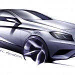 Mercedes-Benz New A-Class 2012 : Design Sketch 07